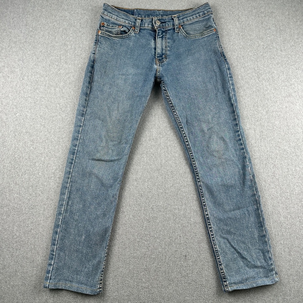 Levi Jeans Mens 29x26.5‎ Blue 511 Slim Fit Hemmed Denim Pants
